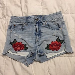 jean shorts (american eagle)
